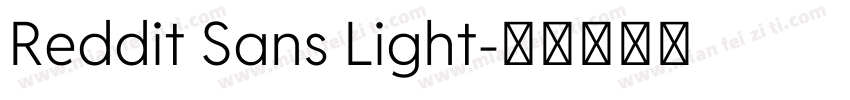 Reddit Sans Light字体转换